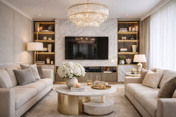 輕奢風居家設計案例解析：掌握質感裝潢的5大核心技巧